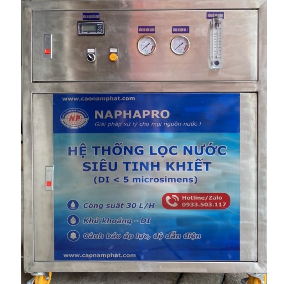 Máy lọc nước siêu tinh khiết RO-DI 30 lít/h