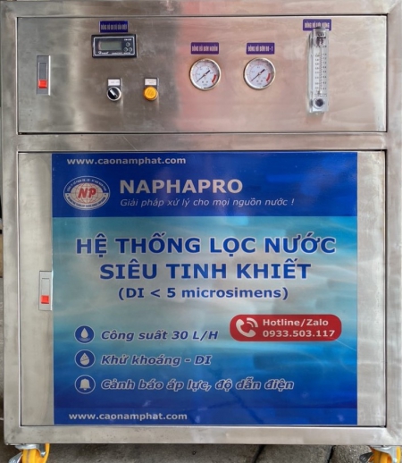 Máy lọc nước siêu tinh khiết RO-DI 30 lít/h