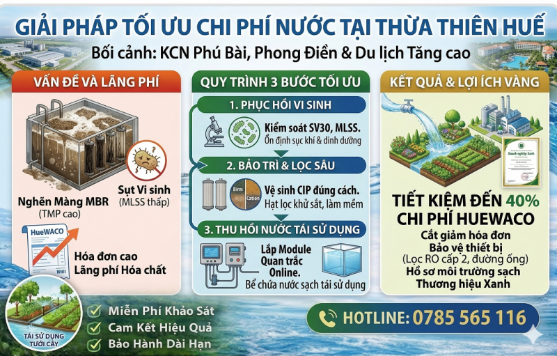 Tái Sử Dụng Và Tối Ưu Thống Nước Thải Tại Huế